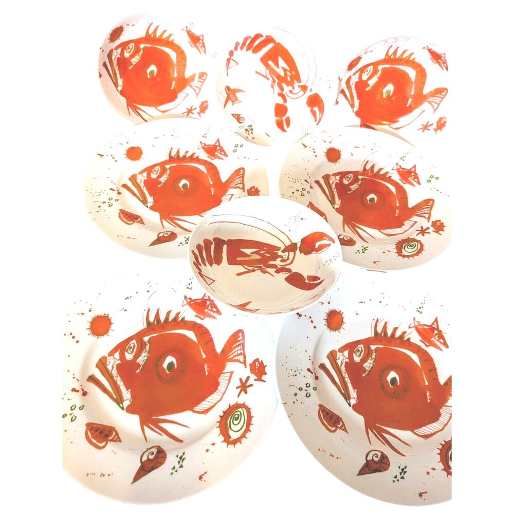 Post Modern German 90's Dinner Set Rene Fehr Lengsfeld Subvention Skeptiker